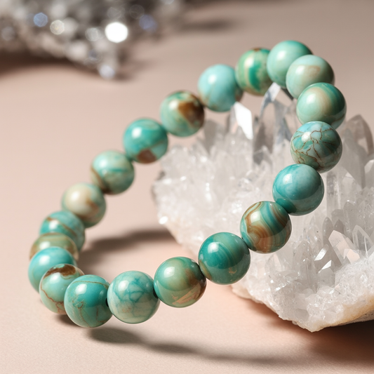 Amazonit Armband 8mm Duftzwillinge
