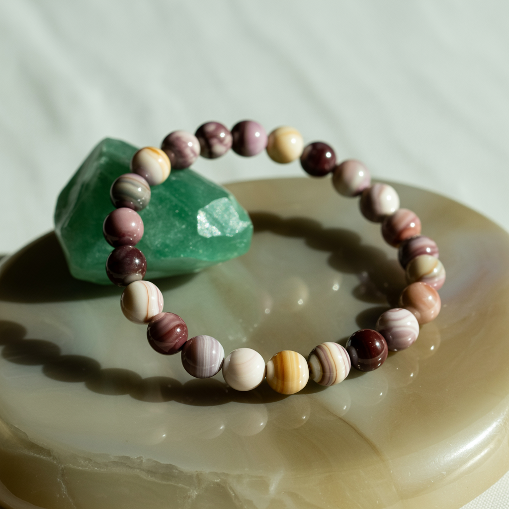 Botswana Achat Armband 15 cm 8 mm Duftzwillinge