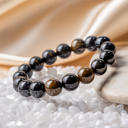 Obsidian Armband 8mm Duftzwillinge