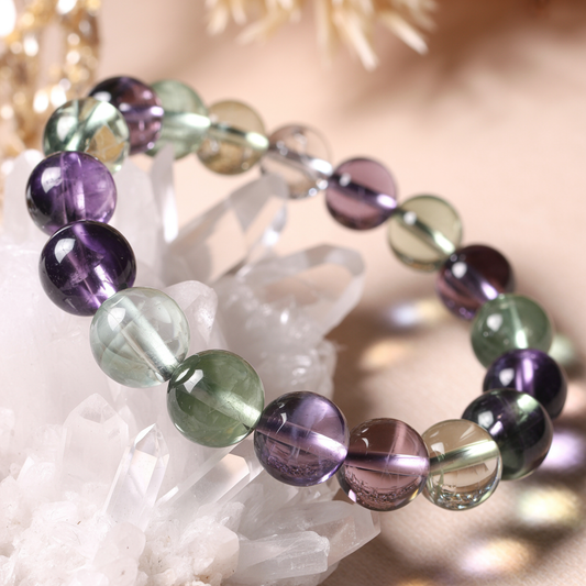 Fluorit Armband 8mm Duftzwillinge
