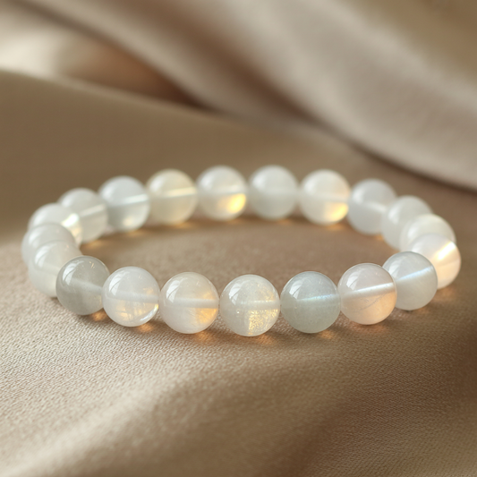 Mondstein Armband 8 mm Duftzwillinge