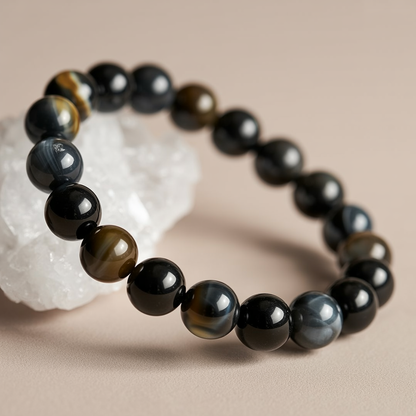 Obsidian Armband Duftzwillinge